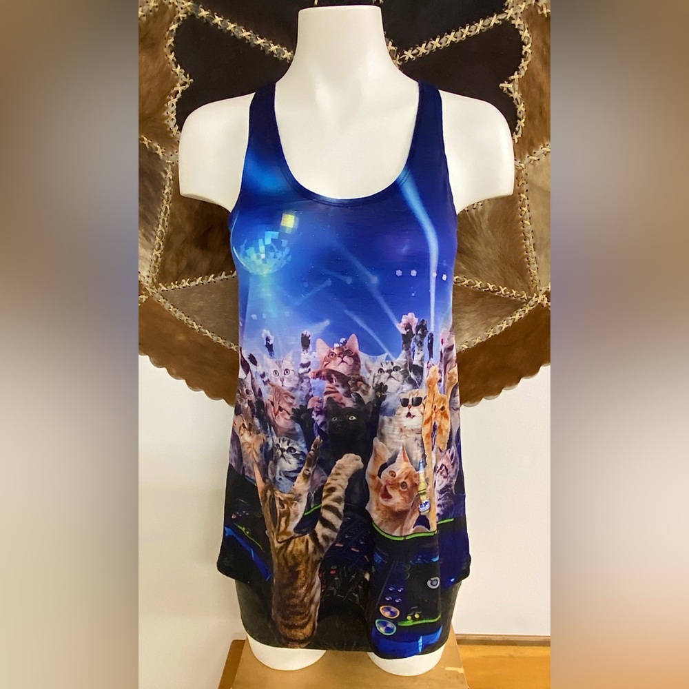 Kitty Cat Rave Tank Top - Picture 2 of 5